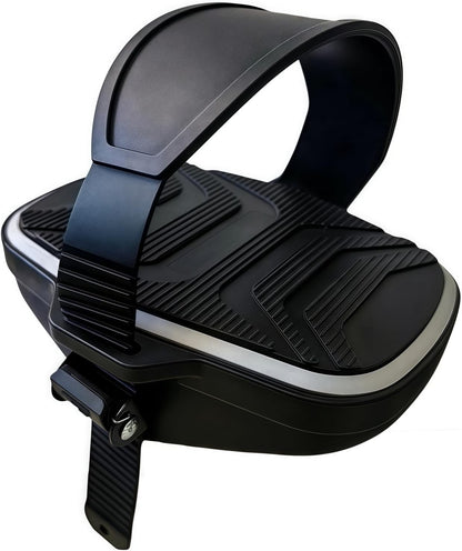 Pro Spin Bike Pedals with Adjustable Straps - 9/16" Spindle for Peloton/Schwinn/Sunny Indoor Exercise Bikes | Heavy-Duty PP Plastic & PVC Straps | Non-Slip Diamond Surface