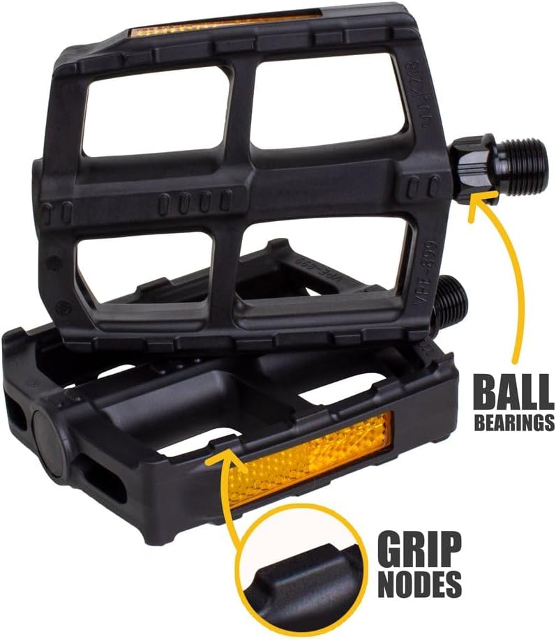Bike Pedal - Universal Fit Bicycle Pedals 9/16" Compatible, Non-Slip & Durable Lightweight, Fits Most Adult Bikes & MTB Bicycles