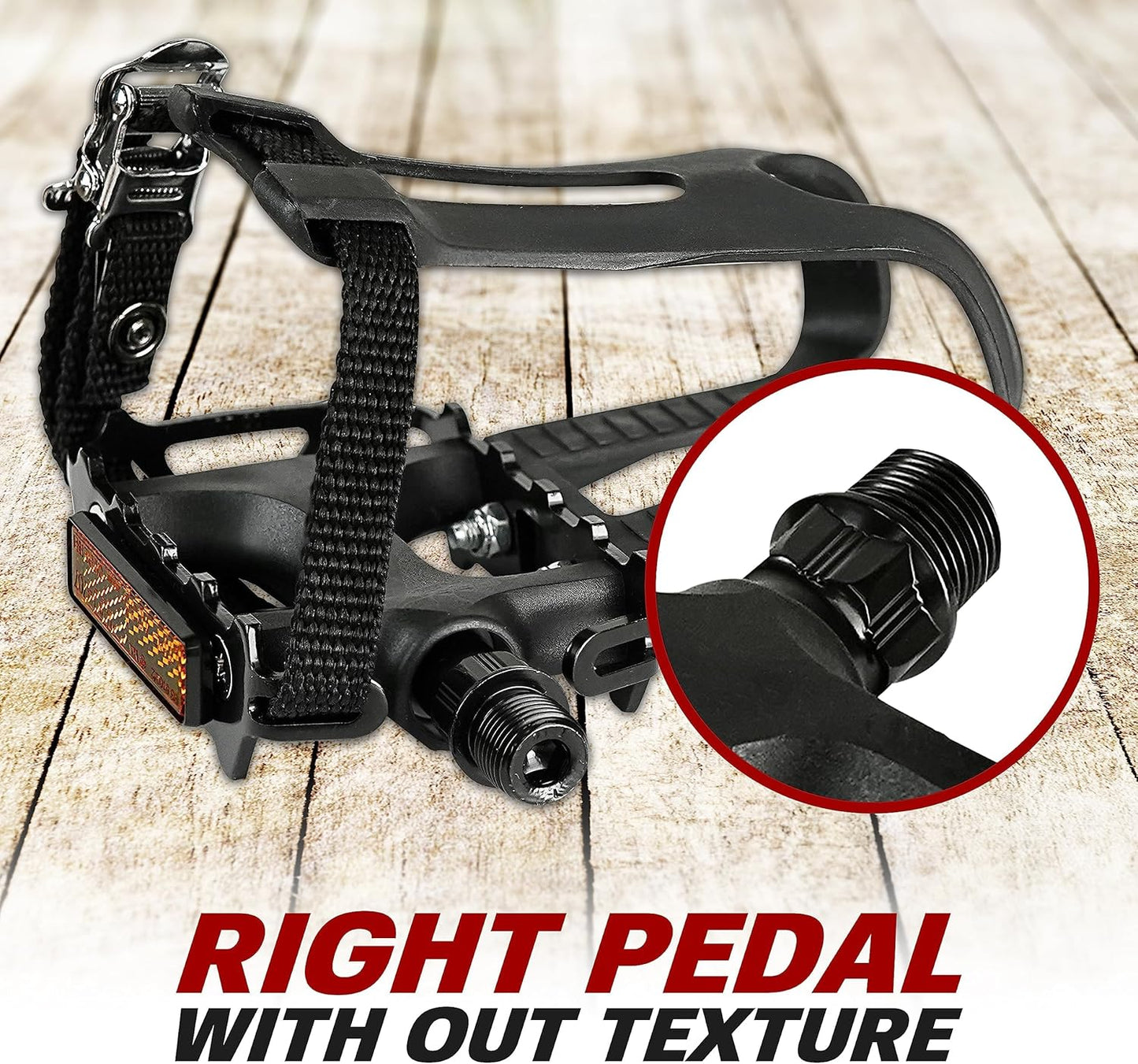 Bike Pedal - Universal Fit Bicycle Pedals 9/16" Compatible, Non-Slip & Durable Lightweight, Fits Most Adult Bikes & MTB Bicycles
