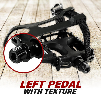 Bike Pedal - Universal Fit Bicycle Pedals 9/16" Compatible, Non-Slip & Durable Lightweight, Fits Most Adult Bikes & MTB Bicycles