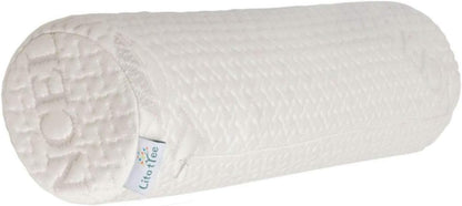 Pillowcase Ultra-Soft Cover for Neck Roll and Cervical Bolster Round Pillow of LitoTree (18x6 inch Pillowcase White) (Pillow case only, Does not Include The Pillow)