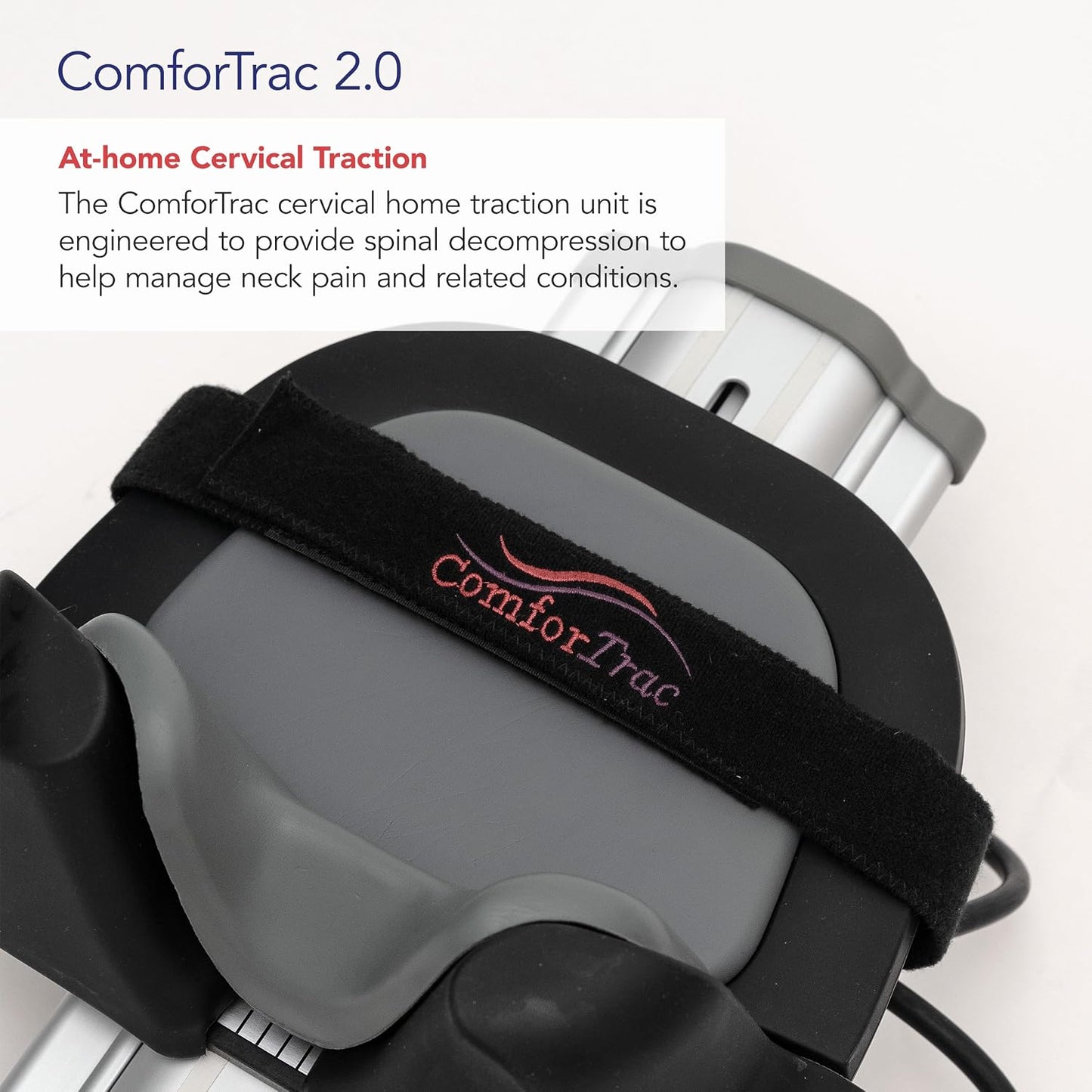 Deluxe Home Cervical Traction Kit 2.0, Neck Therapy, Discomfort Relief, Relieve Cervicalgia, Degeneration of Disc, Spondylosis, and More, Carrying Case Included