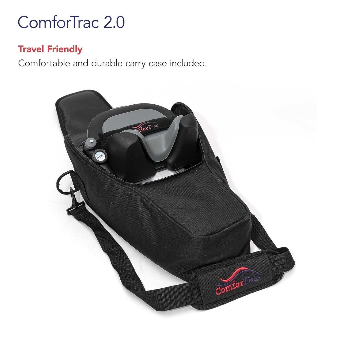 Deluxe Home Cervical Traction Kit 2.0, Neck Therapy, Discomfort Relief, Relieve Cervicalgia, Degeneration of Disc, Spondylosis, and More, Carrying Case Included