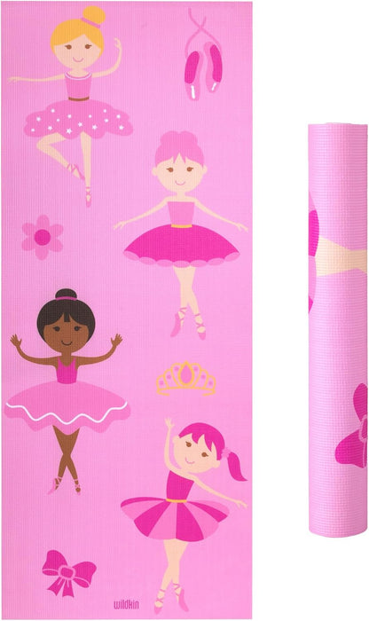 Kids Yoga Mat – Extra Thick Non-Slip Exercise Mat for Boys & Girls, Lightweight and Water Resistant, Ideal for Home Yoga, Gym Class & Stretching, Easy to Clean, Ages 3–7
