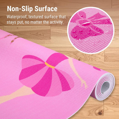 Kids Yoga Mat – Extra Thick Non-Slip Exercise Mat for Boys & Girls, Lightweight and Water Resistant, Ideal for Home Yoga, Gym Class & Stretching, Easy to Clean, Ages 3–7