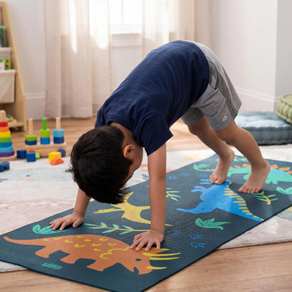 Kids Yoga Mat – Extra Thick Non-Slip Exercise Mat for Boys & Girls, Lightweight and Water Resistant, Ideal for Home Yoga, Gym Class & Stretching, Easy to Clean, Ages 3–7