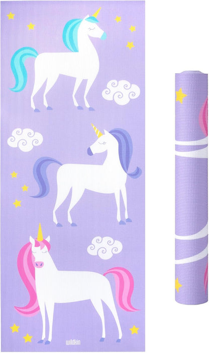 Kids Yoga Mat – Extra Thick Non-Slip Exercise Mat for Boys & Girls, Lightweight and Water Resistant, Ideal for Home Yoga, Gym Class & Stretching, Easy to Clean, Ages 3–7