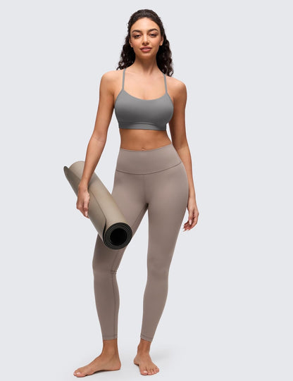 Butterluxe Y Back Sports Bras | Light Support, Removable Pads, Yoga, Extremely Soft, Scoop Neck, Spaghetti Strap, for Women