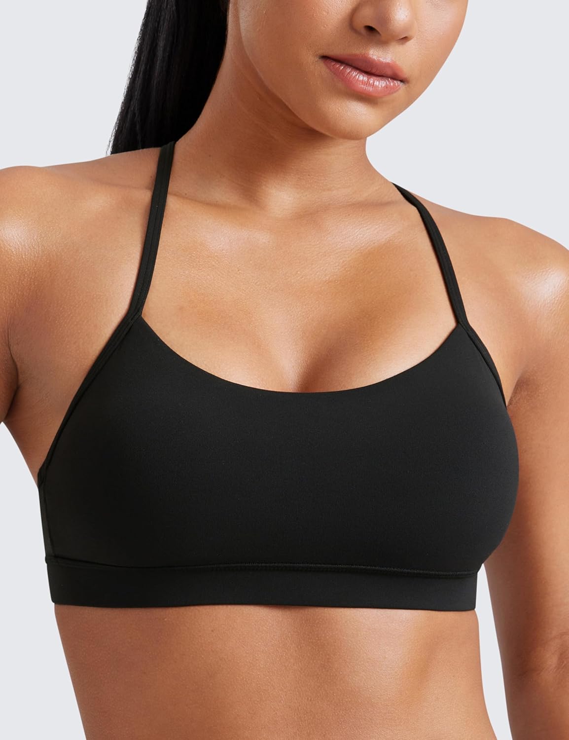 Butterluxe Y Back Sports Bras | Light Support, Removable Pads, Yoga, Extremely Soft, Scoop Neck, Spaghetti Strap, for Women