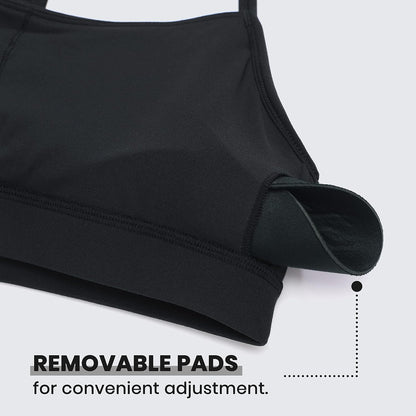 Butterluxe Y Back Sports Bras | Light Support, Removable Pads, Yoga, Extremely Soft, Scoop Neck, Spaghetti Strap, for Women