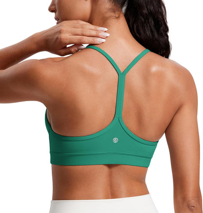 Butterluxe Y Back Sports Bras | Light Support, Removable Pads, Yoga, Extremely Soft, Scoop Neck, Spaghetti Strap, for Women