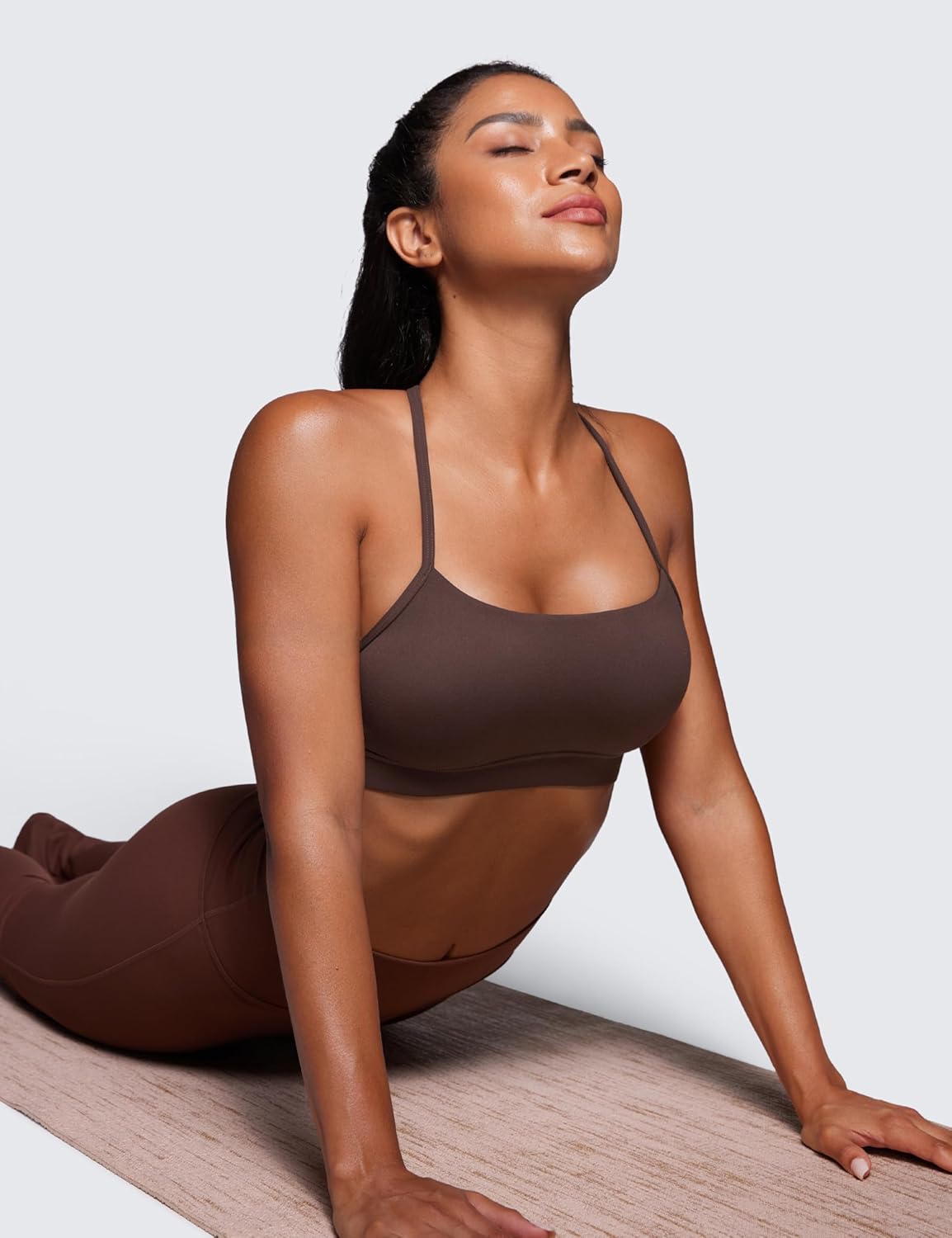 Butterluxe Y Back Sports Bras | Light Support, Removable Pads, Yoga, Extremely Soft, Scoop Neck, Spaghetti Strap, for Women
