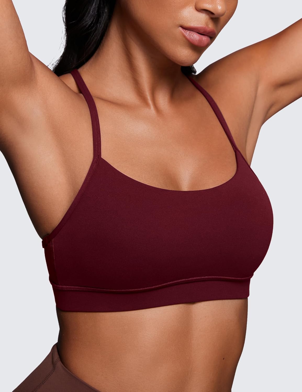Butterluxe Y Back Sports Bras | Light Support, Removable Pads, Yoga, Extremely Soft, Scoop Neck, Spaghetti Strap, for Women