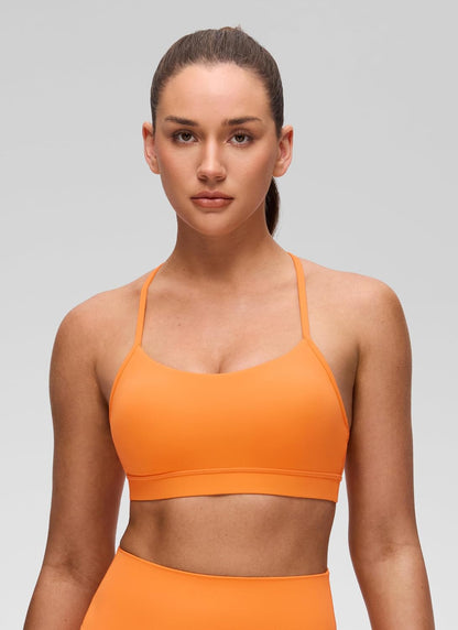 Butterluxe Y Back Sports Bras | Light Support, Removable Pads, Yoga, Extremely Soft, Scoop Neck, Spaghetti Strap, for Women