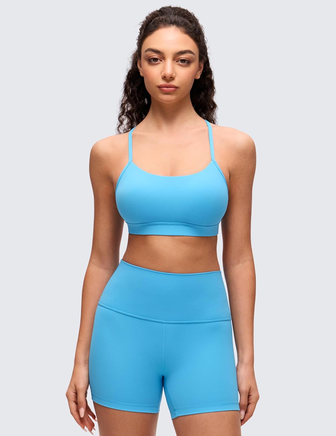 Butterluxe Y Back Sports Bras | Light Support, Removable Pads, Yoga, Extremely Soft, Scoop Neck, Spaghetti Strap, for Women