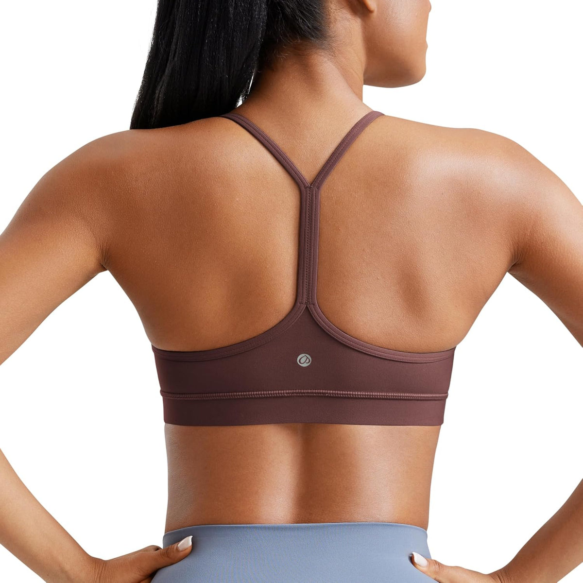 Butterluxe Y Back Sports Bras | Light Support, Removable Pads, Yoga, Extremely Soft, Scoop Neck, Spaghetti Strap, for Women