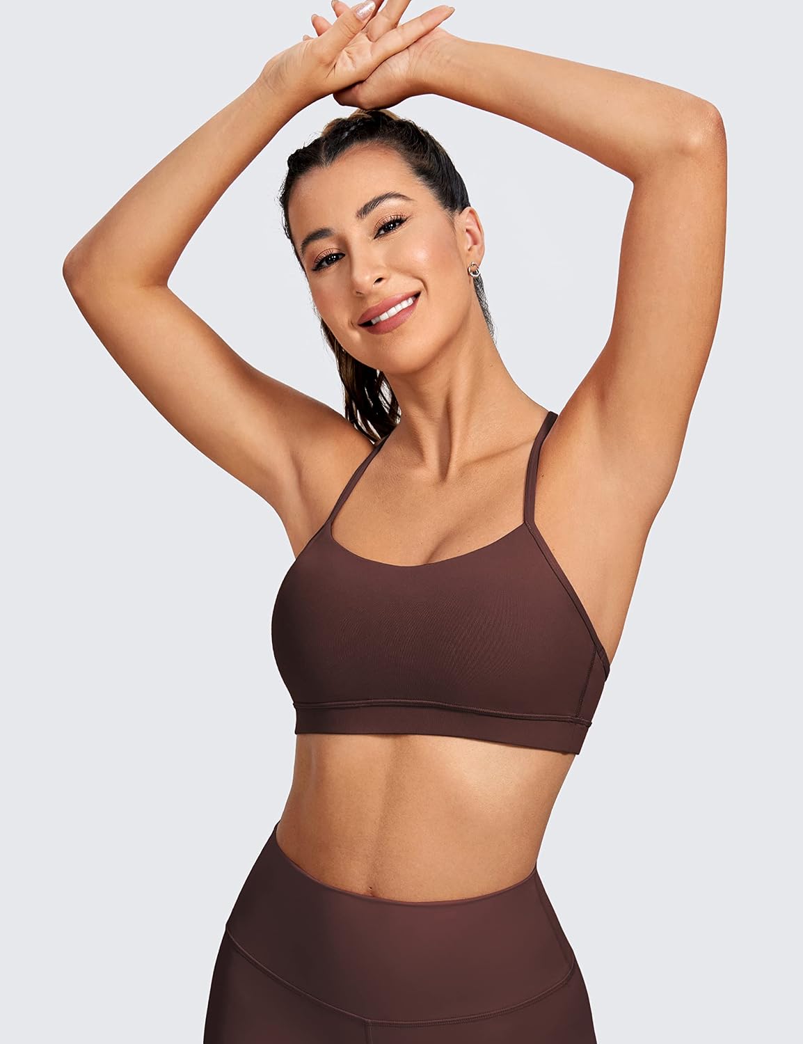 Butterluxe Y Back Sports Bras | Light Support, Removable Pads, Yoga, Extremely Soft, Scoop Neck, Spaghetti Strap, for Women