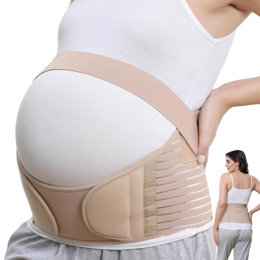 Pregnancy Belly Band, Maternity Belt, for Pregnancy Belly Support, Back/Pelvic Support (Size L, Black Color)