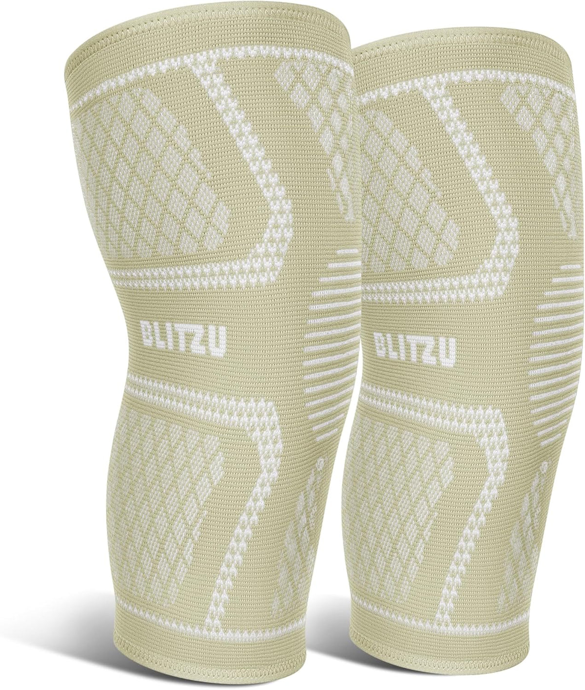 Knee Brace for Meniscus Tear 2 Pack, Knee Compression Sleeve for Men and Women, Knee Support for Arthritis, Swelling, Inflammation, ACL, Pain Relief, Running, Workout, Sports and Recovery Black L