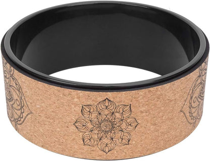 High Density PU Rubber Yoga Wheel for Stretching and Flexibility to Help Back Aches and Tension, Tear, Flexible Roller Designed, Extend Premium Back Roller