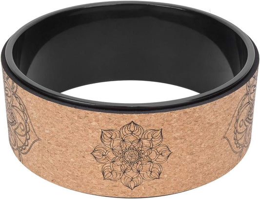 High Density PU Rubber Yoga Wheel for Stretching and Flexibility to Help Back Aches and Tension, Tear, Flexible Roller Designed, Extend Premium Back Roller