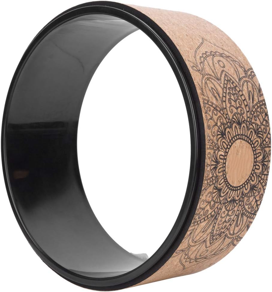 High Density PU Rubber Yoga Wheel for Stretching and Flexibility to Help Back Aches and Tension, Tear, Flexible Roller Designed, Extend Premium Back Roller