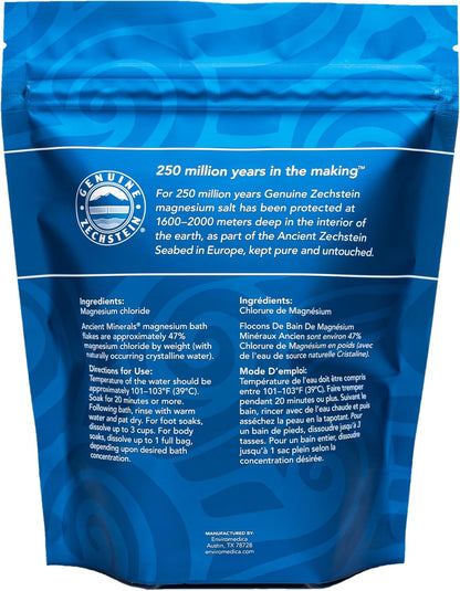 Magnesium Bath Flakes, Epsom Salt Alternative, 1.65lb