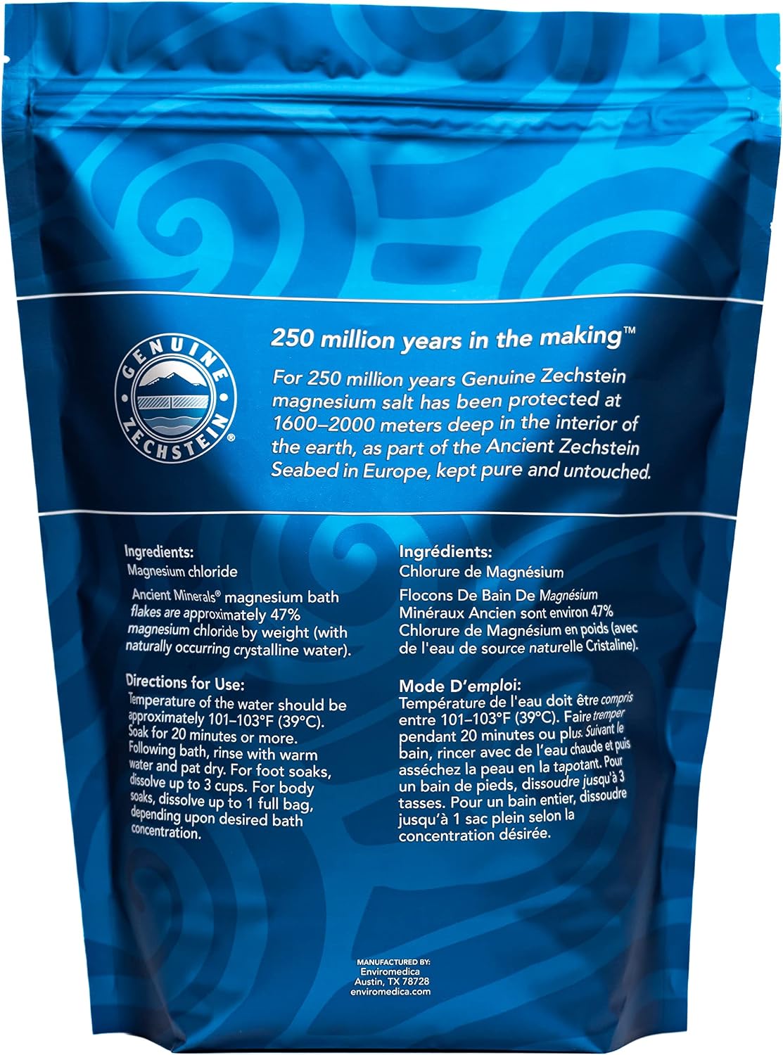 Magnesium Bath Flakes, Epsom Salt Alternative, 1.65lb