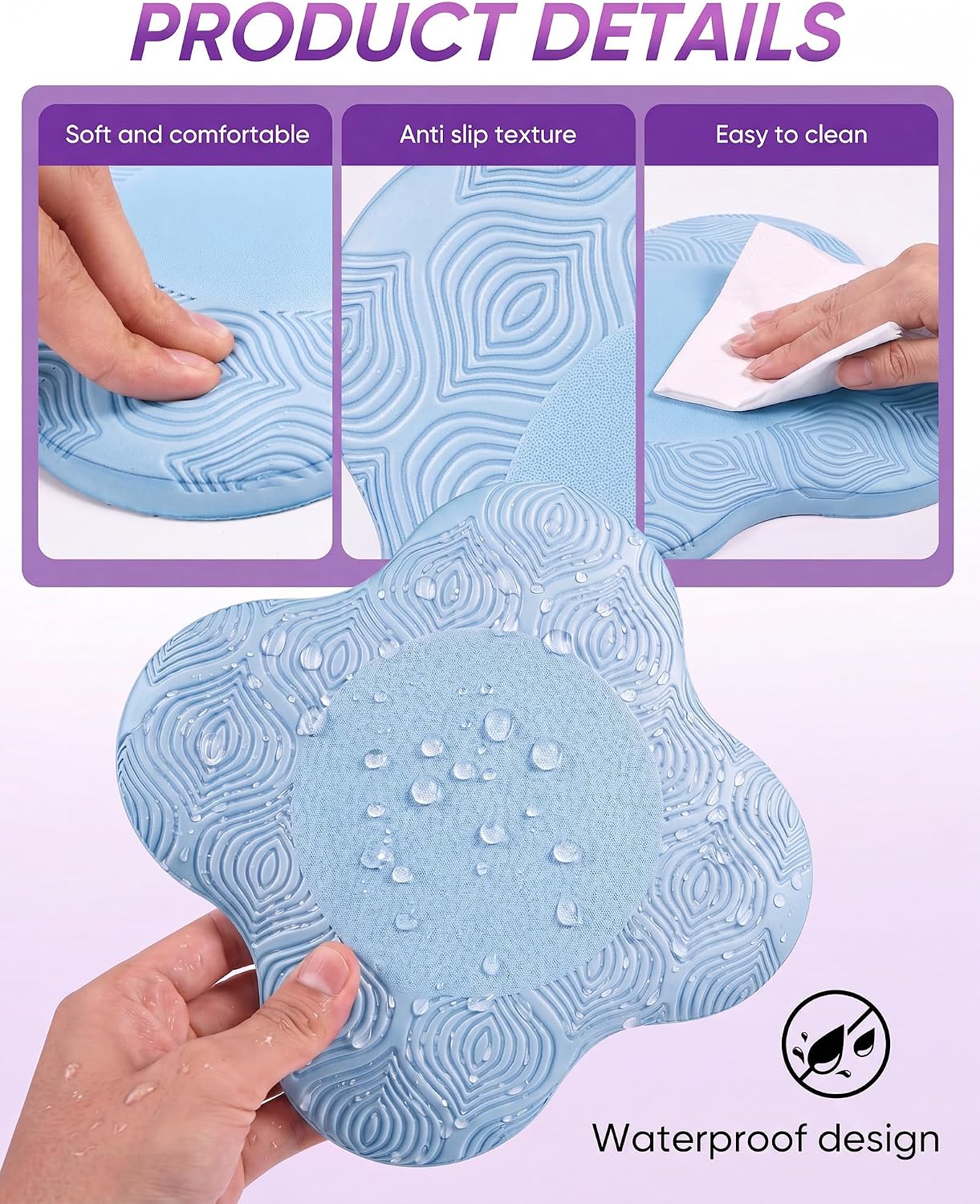 2 packs Yoga Knee Pad Mats Extra Thick for Knees Elbows Wrist Hands Head Foam Pilates Kneeling pad Yoga Knee Cushion Thick Exercise Pads for Knees Elbows Wrist Hands Head Foam Pilates Kneeling pad，Support Foam Pads for Women and Men