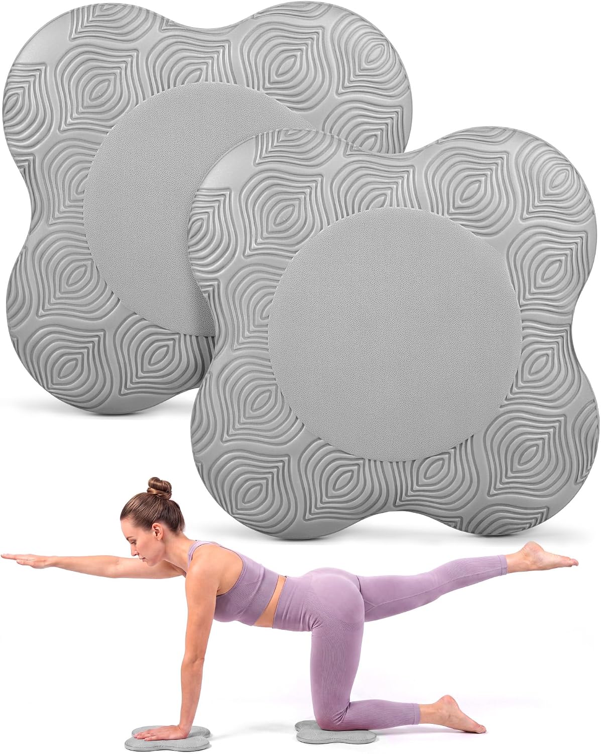 2 packs Yoga Knee Pad Mats Extra Thick for Knees Elbows Wrist Hands Head Foam Pilates Kneeling pad Yoga Knee Cushion Thick Exercise Pads for Knees Elbows Wrist Hands Head Foam Pilates Kneeling pad，Support Foam Pads for Women and Men