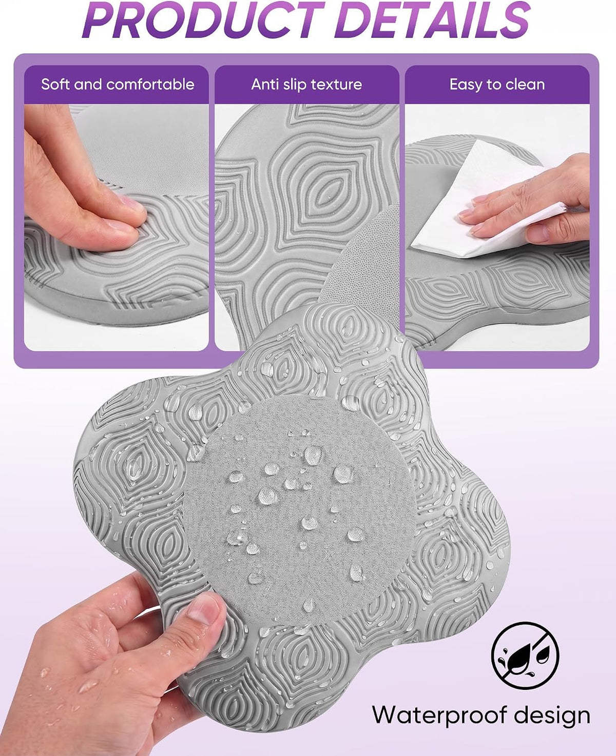 2 packs Yoga Knee Pad Mats Extra Thick for Knees Elbows Wrist Hands Head Foam Pilates Kneeling pad Yoga Knee Cushion Thick Exercise Pads for Knees Elbows Wrist Hands Head Foam Pilates Kneeling pad，Support Foam Pads for Women and Men