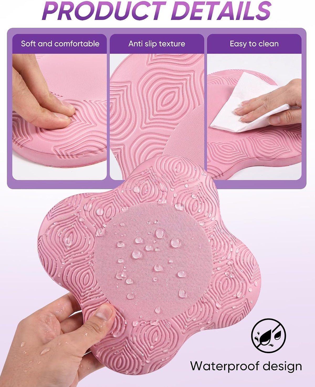 2 packs Yoga Knee Pad Mats Extra Thick for Knees Elbows Wrist Hands Head Foam Pilates Kneeling pad Yoga Knee Cushion Thick Exercise Pads for Knees Elbows Wrist Hands Head Foam Pilates Kneeling pad，Support Foam Pads for Women and Men