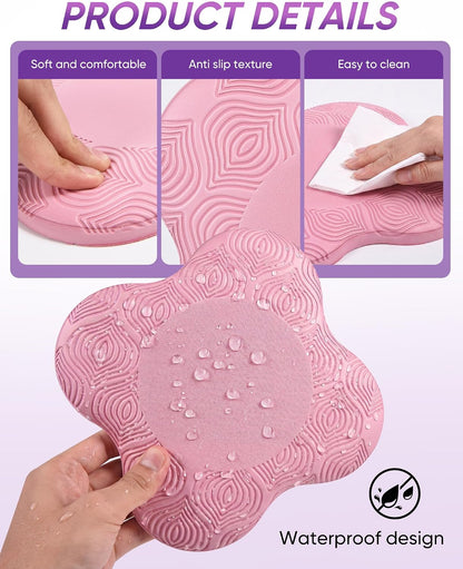 2 packs Yoga Knee Pad Mats Extra Thick for Knees Elbows Wrist Hands Head Foam Pilates Kneeling pad Yoga Knee Cushion Thick Exercise Pads for Knees Elbows Wrist Hands Head Foam Pilates Kneeling pad，Support Foam Pads for Women and Men