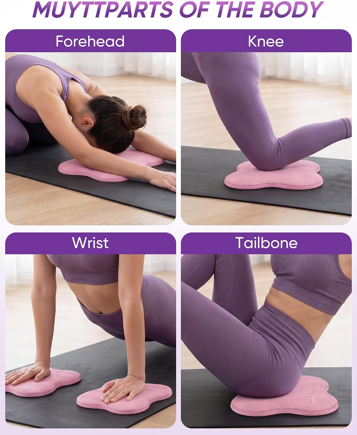 2 packs Yoga Knee Pad Mats Extra Thick for Knees Elbows Wrist Hands Head Foam Pilates Kneeling pad Yoga Knee Cushion Thick Exercise Pads for Knees Elbows Wrist Hands Head Foam Pilates Kneeling pad，Support Foam Pads for Women and Men