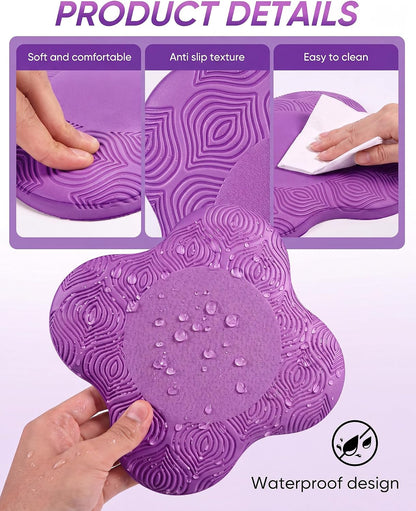 2 packs Yoga Knee Pad Mats Extra Thick for Knees Elbows Wrist Hands Head Foam Pilates Kneeling pad Yoga Knee Cushion Thick Exercise Pads for Knees Elbows Wrist Hands Head Foam Pilates Kneeling pad，Support Foam Pads for Women and Men