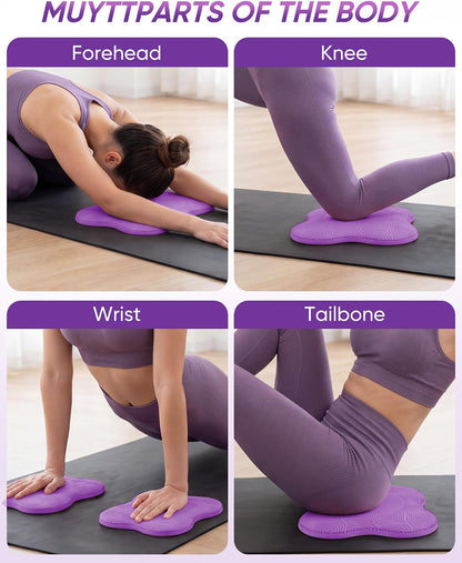 2 packs Yoga Knee Pad Mats Extra Thick for Knees Elbows Wrist Hands Head Foam Pilates Kneeling pad Yoga Knee Cushion Thick Exercise Pads for Knees Elbows Wrist Hands Head Foam Pilates Kneeling pad，Support Foam Pads for Women and Men
